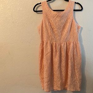 Light pink lace dress